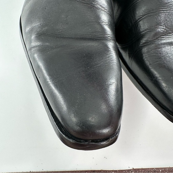 Kenneth Cole mens Chelsea boots size 11 black Italian leather dress pull on main image 16
